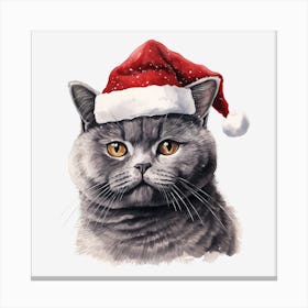 Santa Cat 22 Canvas Print