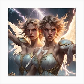 Two Angels Canvas Print