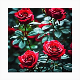 Red Roses 10 Canvas Print