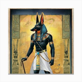 Anubis Ancient Egyptian Canvas Print