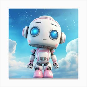 Cute Robot Canvas Print