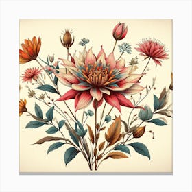 Floral Illustration 1 Canvas Print