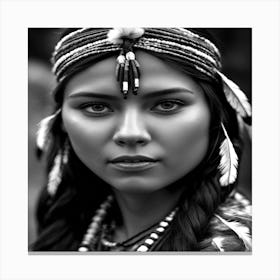 Native American Woman Canvas Print