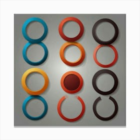 Abstract Circles Canvas Print