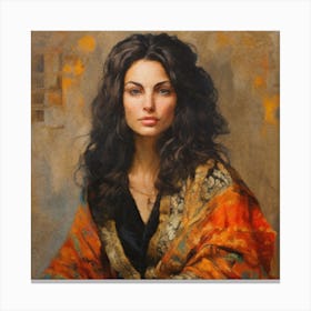 Portrait Of A Woman 2 Canvas Print