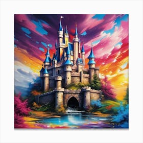 Cinderella Castle 21 Canvas Print