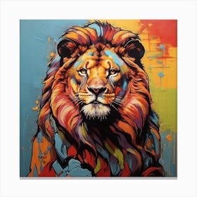 Pop Art graffiti Lion 1 Canvas Print