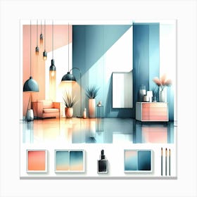 Interior Design Concept Canvas Print