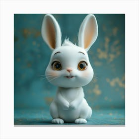 White Bunny Canvas Print