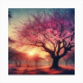 Sunset Tree 1 Canvas Print