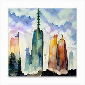 Skyscrapers In Dubai Canvas Print