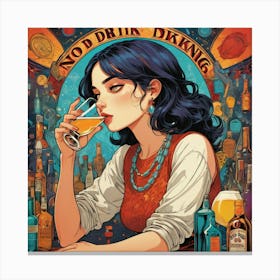 Illustrative Albedo No Drinking Art 0 Canvas Print