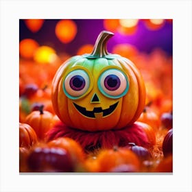 Halloween Pumpkin Canvas Print