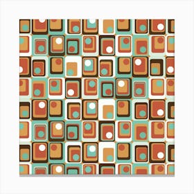 Retro Pattern 1970s Canvas Print