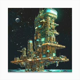 Futuristic City 1 Canvas Print