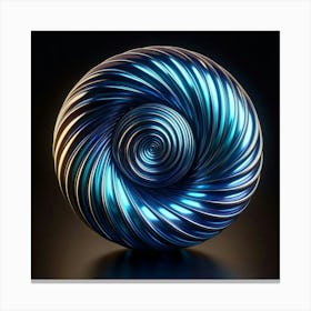 Spiral Sphere 1 Canvas Print