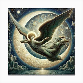 Angel Of The Moon 3 Canvas Print