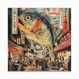 Fish Market Canvas Print