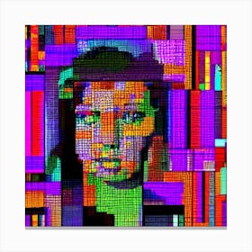 Pixel Art 7 Canvas Print