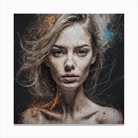 An Artwork That Combines Raw Energy With Refined Aesthetic Canvas Print