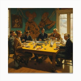 'The Dinner Party' 2 Canvas Print