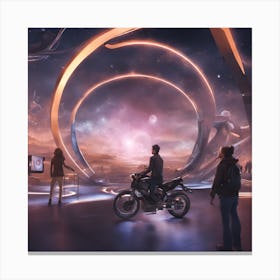 Futuristic Space Station Canvas Print