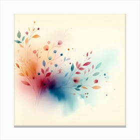 Abstract Watercolor Background 2 Canvas Print