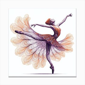 Ballerina Beauty Color Canvas Print