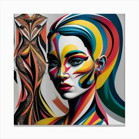 A Captivating Abstract Art Piece Featuring A Styli Tiagtdufrg2aedc0ftbbia Yuzaxinyslq4vrsmbbyiow Canvas Print