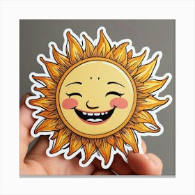 Sun Sticker 2 Canvas Print