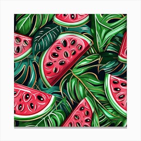 Watermelon Slices (11) Canvas Print