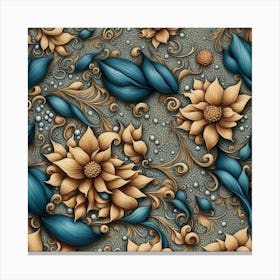 Floral Pattern 2 Canvas Print