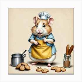 Chef Hamster 27 Canvas Print