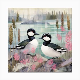 Bird In Nature Bufflehead 4 Canvas Print