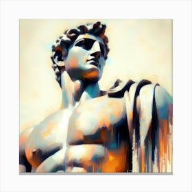 Brush Light Color Painting Colossus Of Rhodes 1 Canvas Print