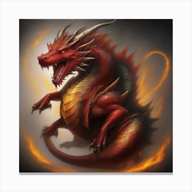 Red Dragon Canvas Print