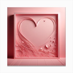 Hearts Valentine's Day 1 Canvas Print