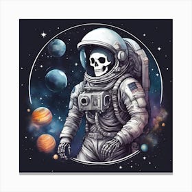 Astronaut In Space Canvas Print