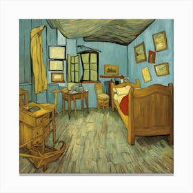 Bedroom By Van Gogh Canvas Print
