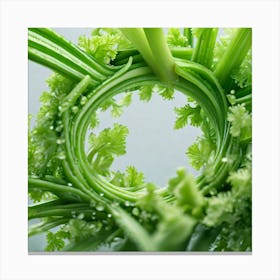 Green Celery Canvas Print