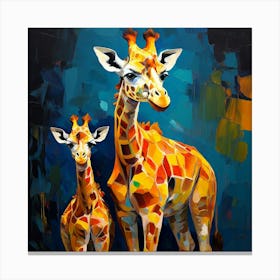 Giraffes Canvas Print