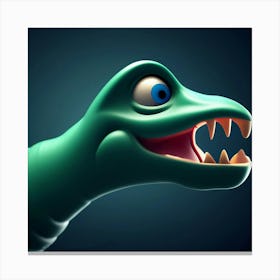 Dinosaur Head Canvas Print