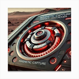 Mars Dominion Transit Rover Magnetic Capture Charging Port Canvas Print