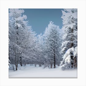 Snowy Forest 4 Canvas Print