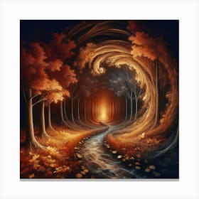 Path Through The Forest Canvas Print