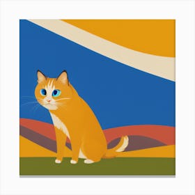 Orange Tabby Cat Canvas Print