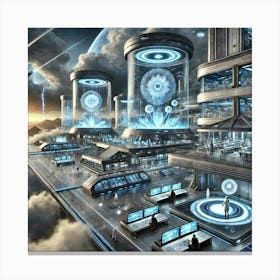 Skyward Platforms Research Labs Canvas Print