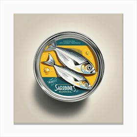 sardines tin Canvas Print