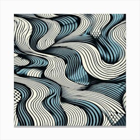 Abstract Wavy Pattern 14 Canvas Print