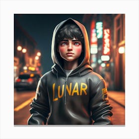 A Boy Gamer Canvas Print